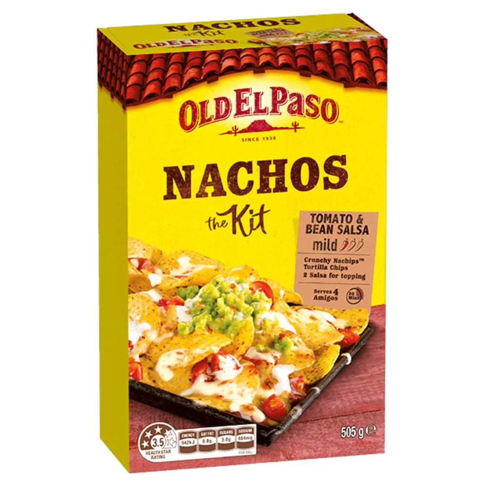Old El Paso Nachos Kit, salsa za nachose s čipsom od prženog kukuruza od 505g