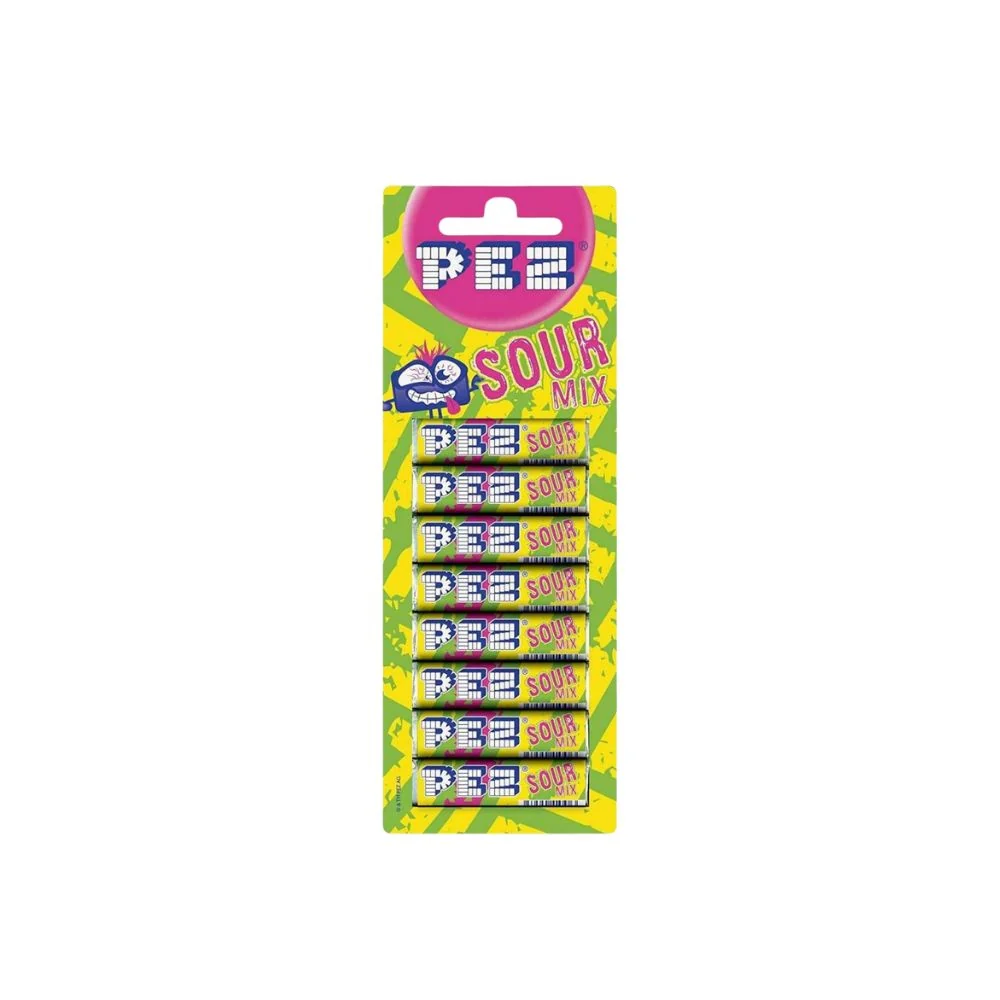 Pez Sour Candy Refill Assorted Flavours, punjenje kiselih bombona od 68g