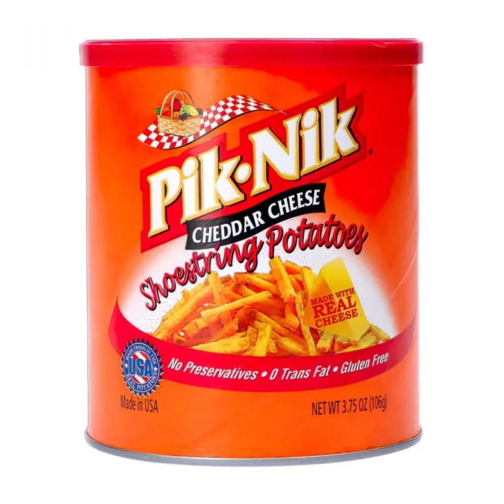 Pik Nik Cheddar Cheese Shoestring Potatoes, krumpirići s cheddarom od 106g