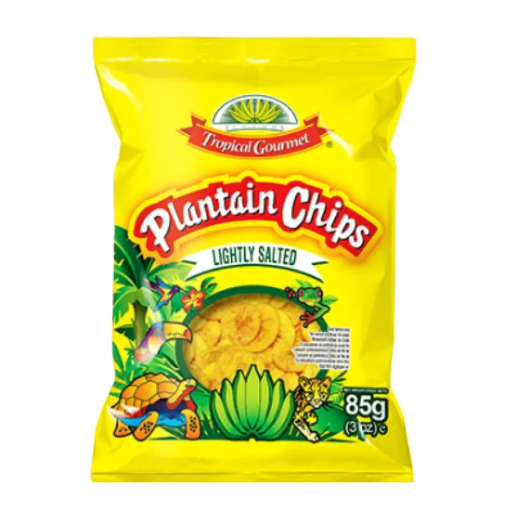 Plantain Chips Lightly Salted, lagano soljene sušene čips od plantana od 85g