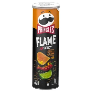 Pringles Flame Mexican Chilli & Lime, ljute čips grickalice s okusom limete od 160g