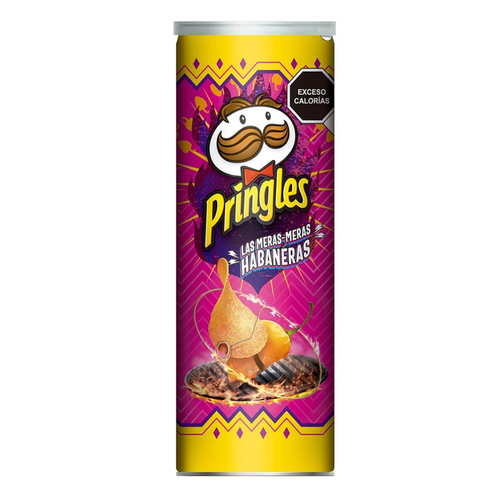 Pringles Las Meras Habaneras Mex Edition, čips s habanero papričicom od 124g