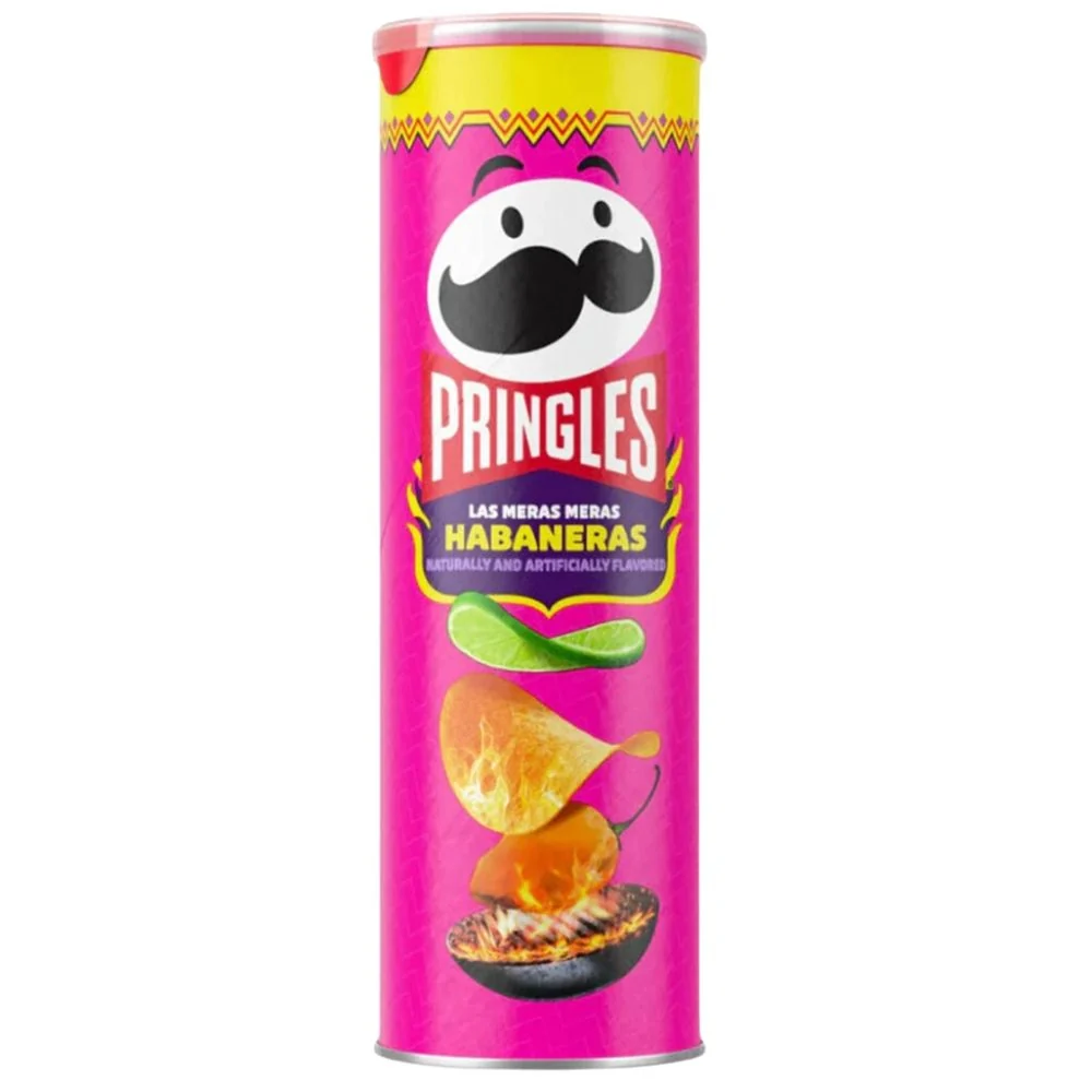 Pringles Las Meras Meras Habaneras, ljute čips od habanero okusa od 158g