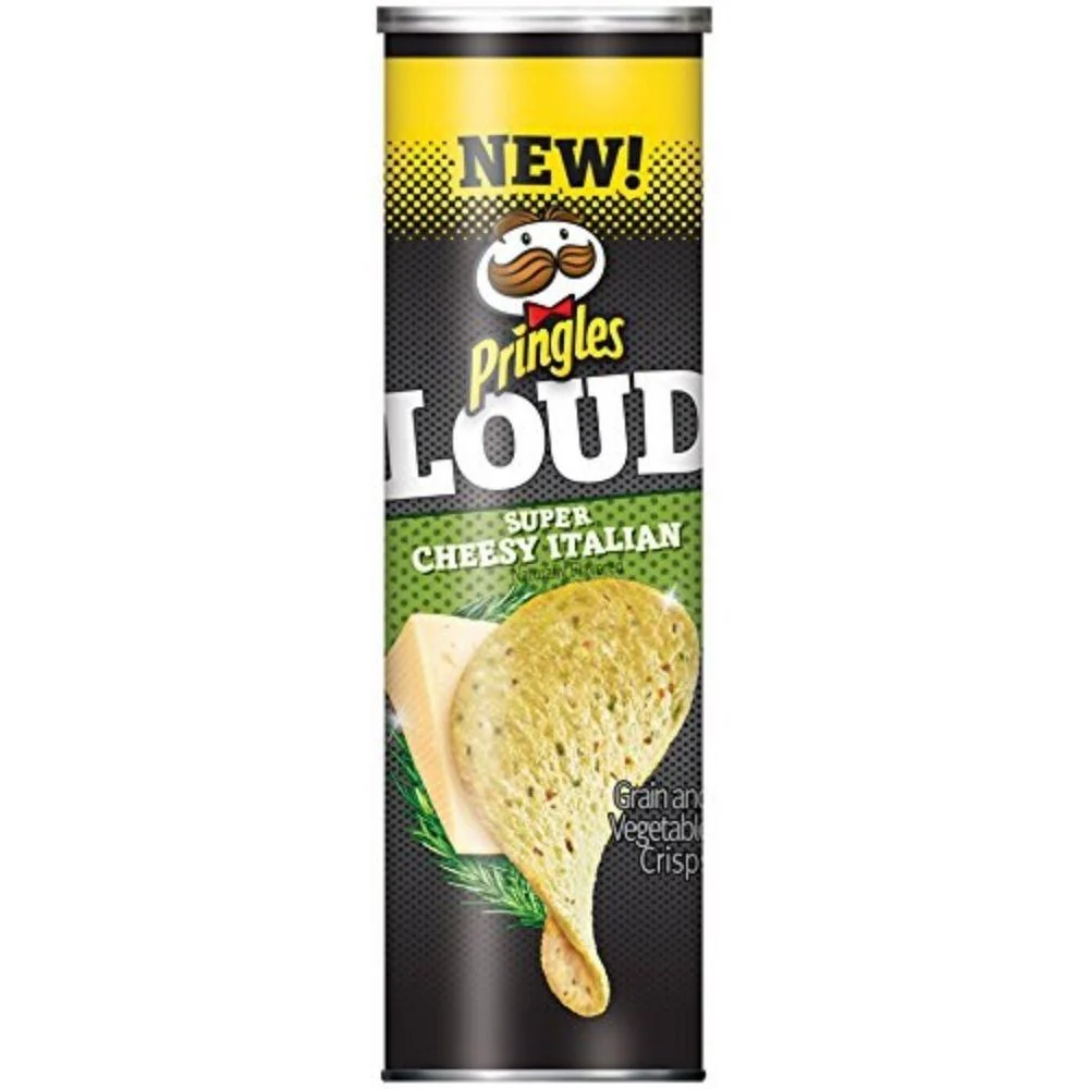Pringles Loud Super Cheesy Italian, ljuti sirni čips od 146g