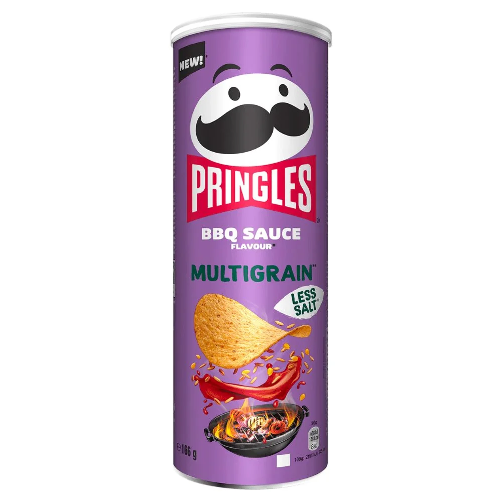 Pringles Multigrain BBQ Sauce, čips od žitarica s okusom bbq umaka od 166g