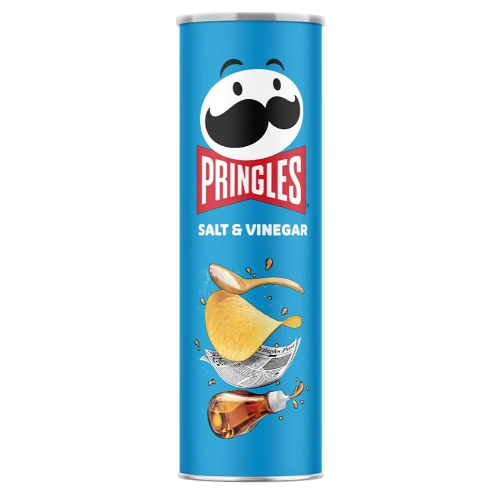 Pringles Salt & Vinegar, čips sa soli i octom od 165g