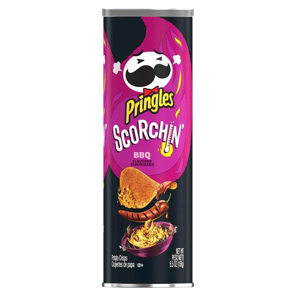 Pringles Scorchin' BBQ, ljuti roštilj čips od 158g