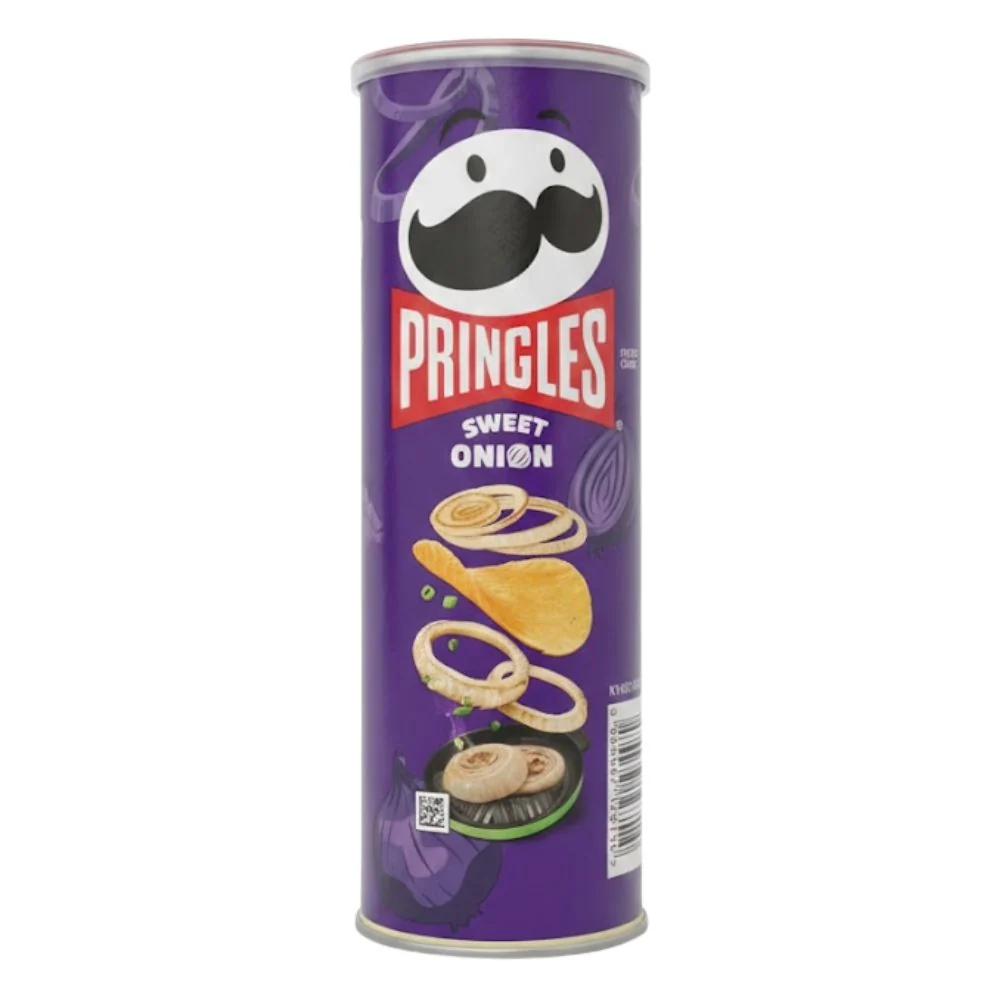 Pringles Sweet Onion, čips s okusom slatkog luka, 100 g