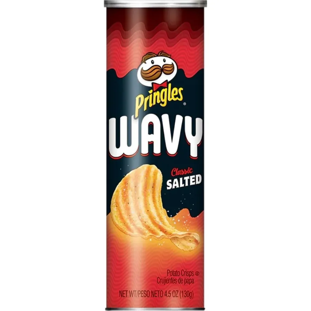 Pringles Wavy Classic Salted, čips s klasičnim slanim okusom od 137g