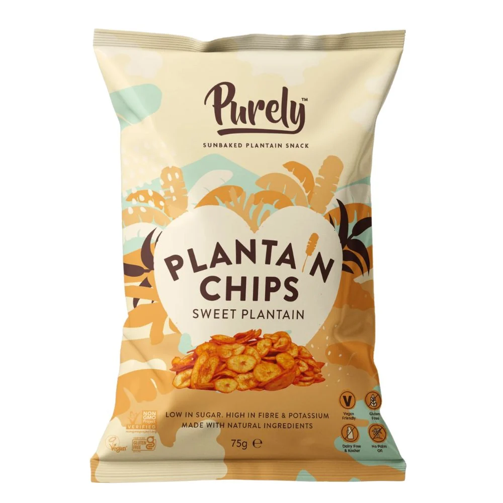 Purely Plantain Chips Sweet, slatki čips od plantana od 75g
