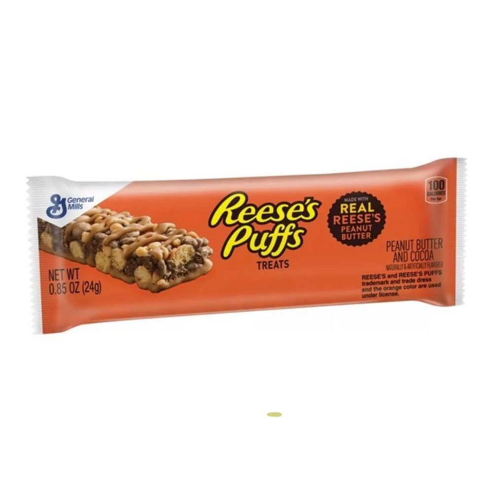 Reese's Puffs Treats Bars, čokoladne i kikiriki maslac žitarice bar od 24g