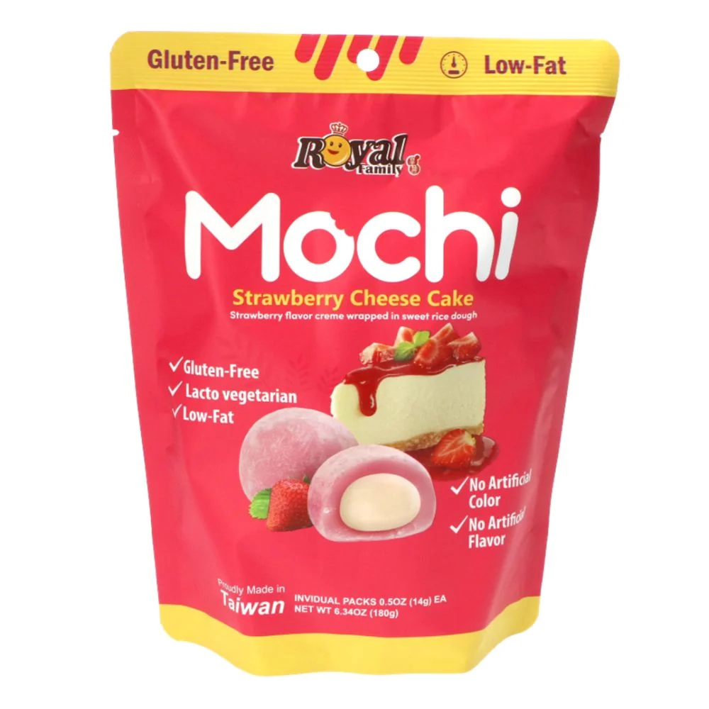 Royal Family Strawberry Cheesecake Mochi, mochi s okusom cheesecakea od jagode od 180g