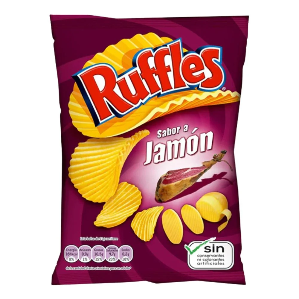 Ruffles Jamon, čips s okusom šunke od 150g