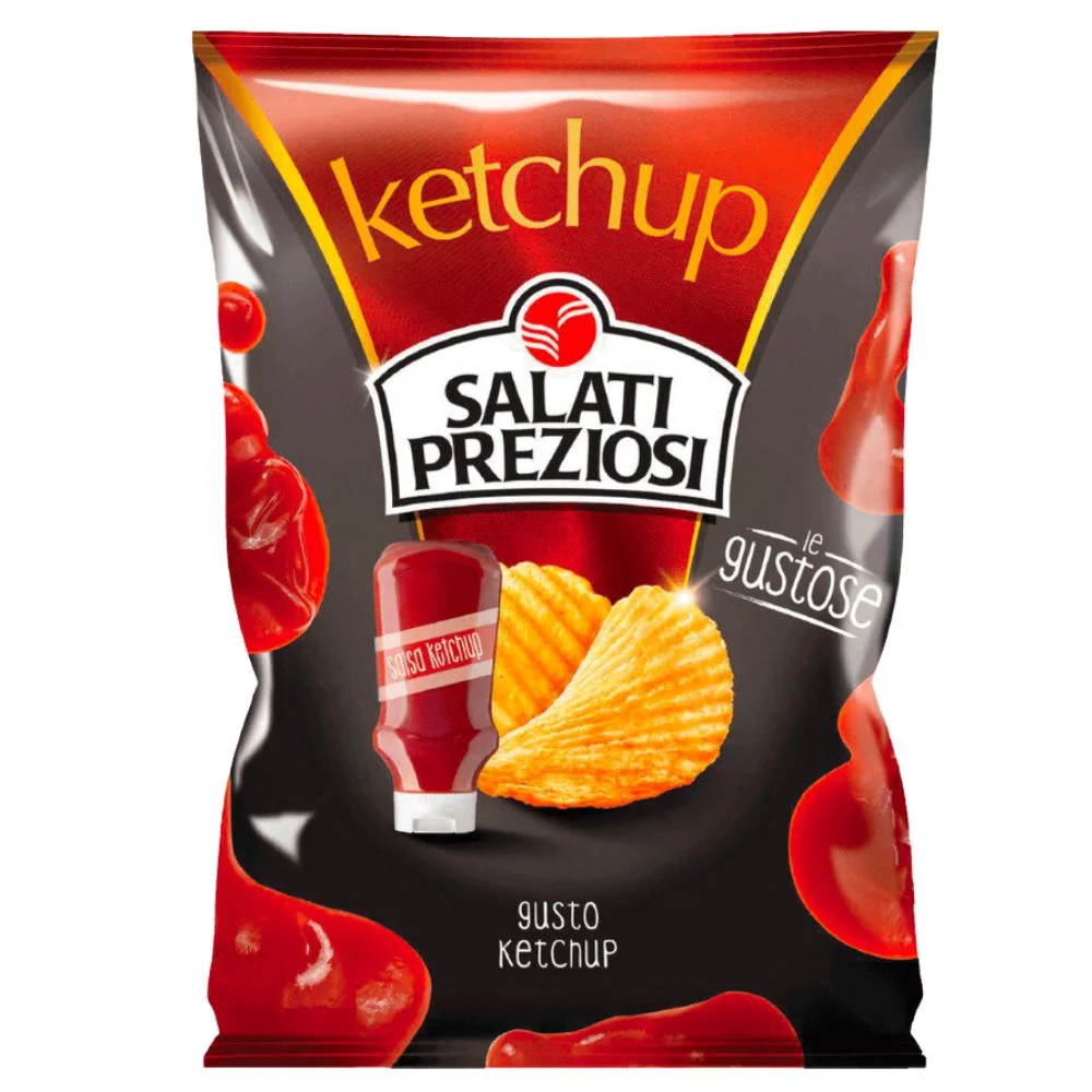 Salati Preziosi Ketchup, čips s okusom kečapa od 120g