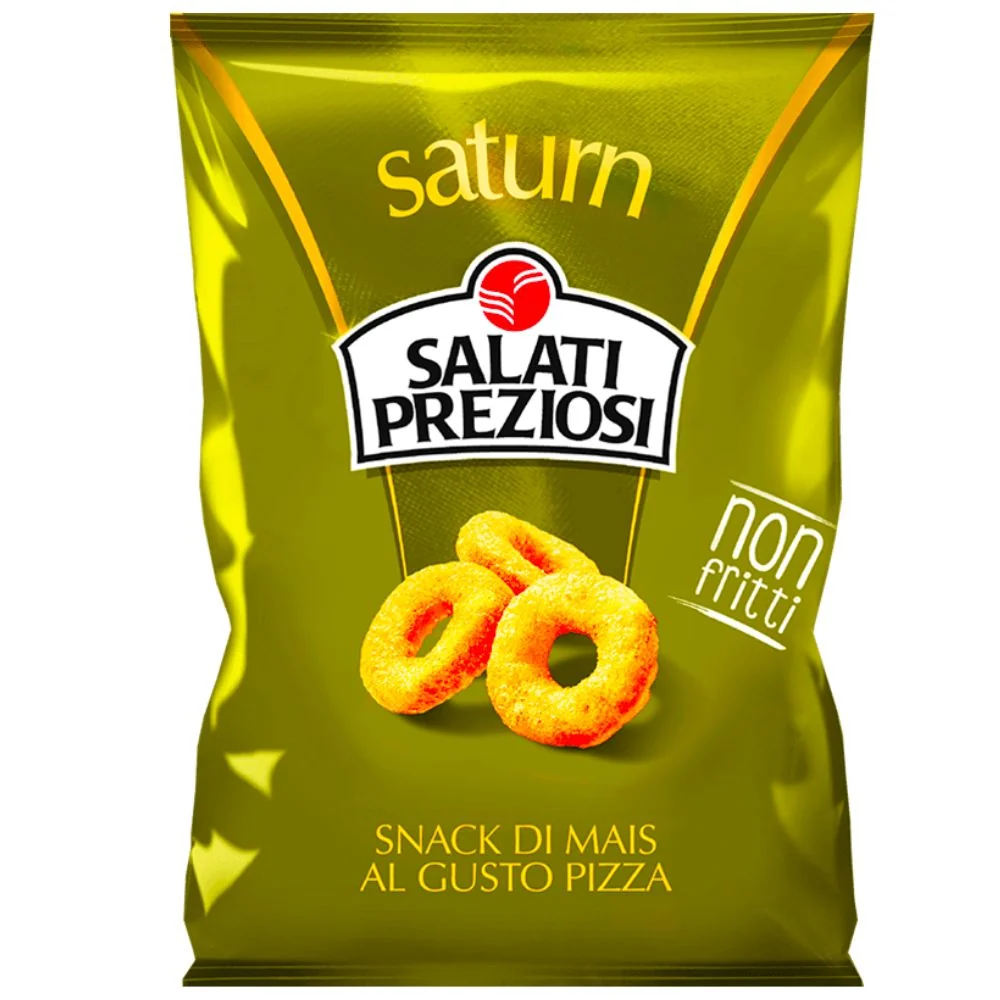 Salati Preziosi Saturn, snack od kukuruza s okusom pizze od 110g
