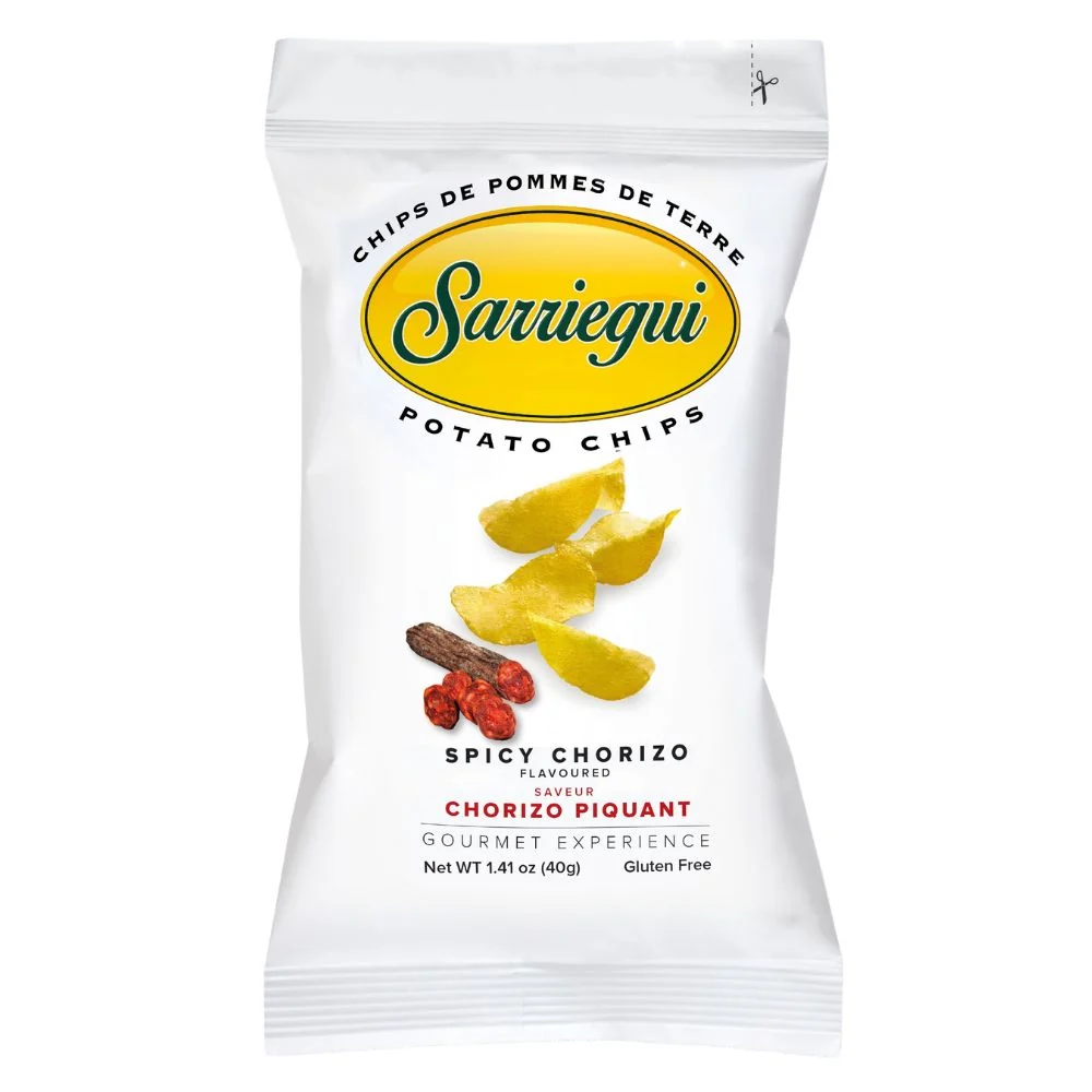 Sarriegui Potato Chips Chorizo, čips s okusom pikantnog chorizo od 40g
