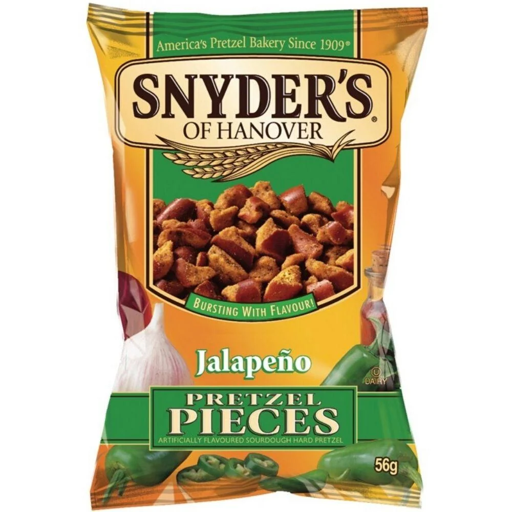 Snyder's Jalapeño, perec s paprikom Jalapeño od 56g