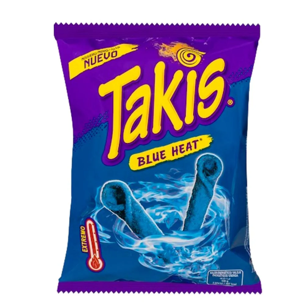 Takis Blue Heat, uvijene tortilje s okusom čilija i limete od 130g