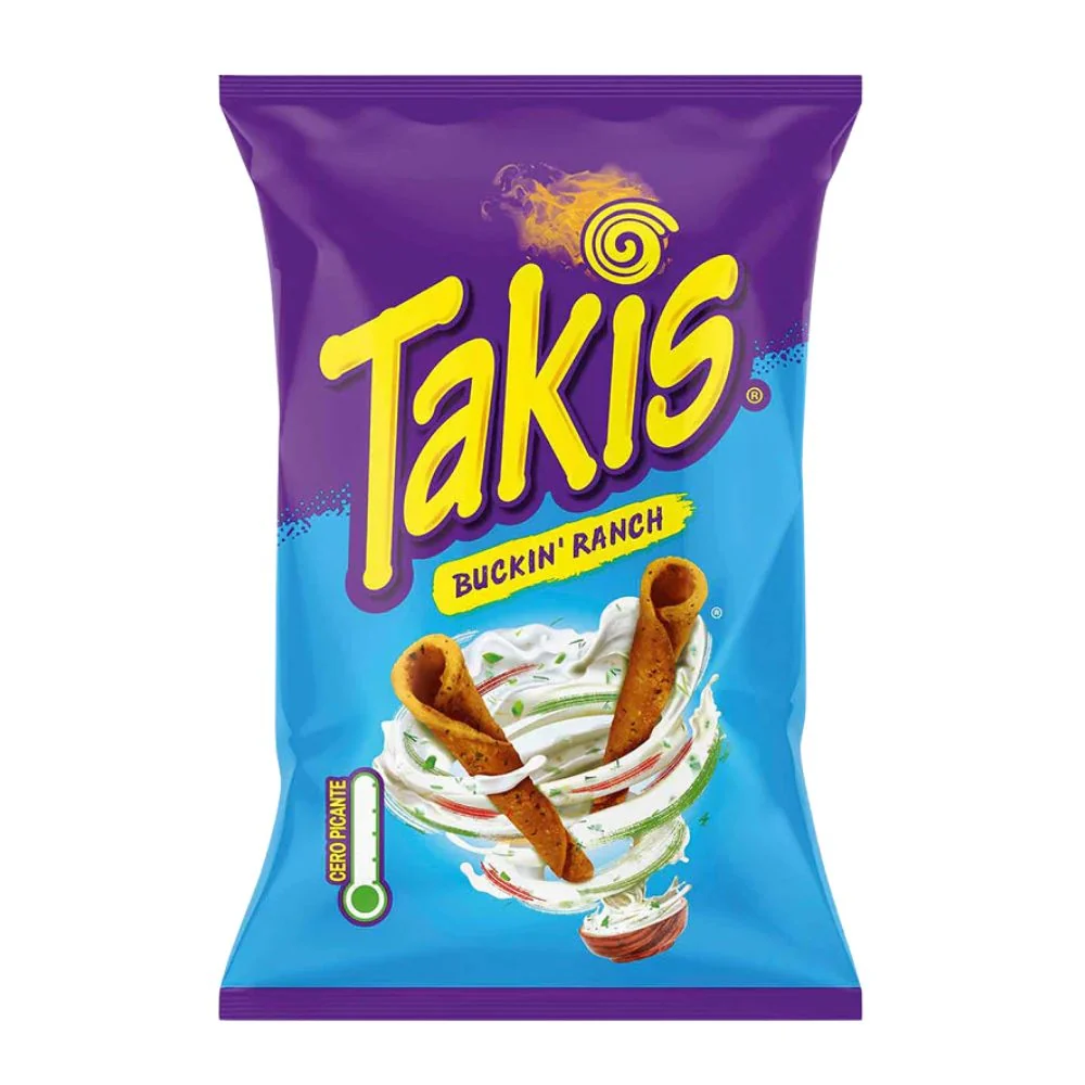 Takis Buckin Ranch, čips s okusom kiselog vrhnja 100g