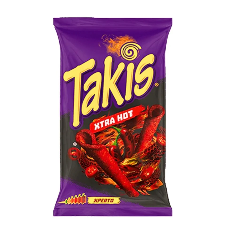 Takis Xtrahot, pakiranje tortilla čipsa s ljutim čilijem od 90g