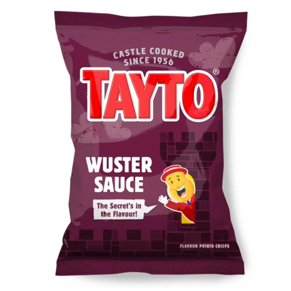 Tayto Chips Wuster Sauce, čips s Worcestershire umakom od 32g