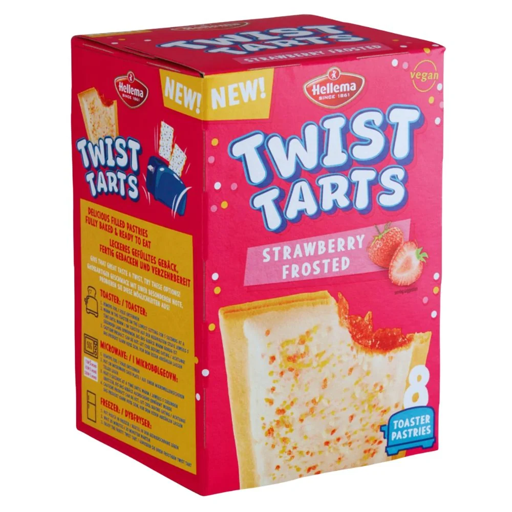 Twist Tarts Strawberry Frosted, keksi punjeni kremom od jagode 280g