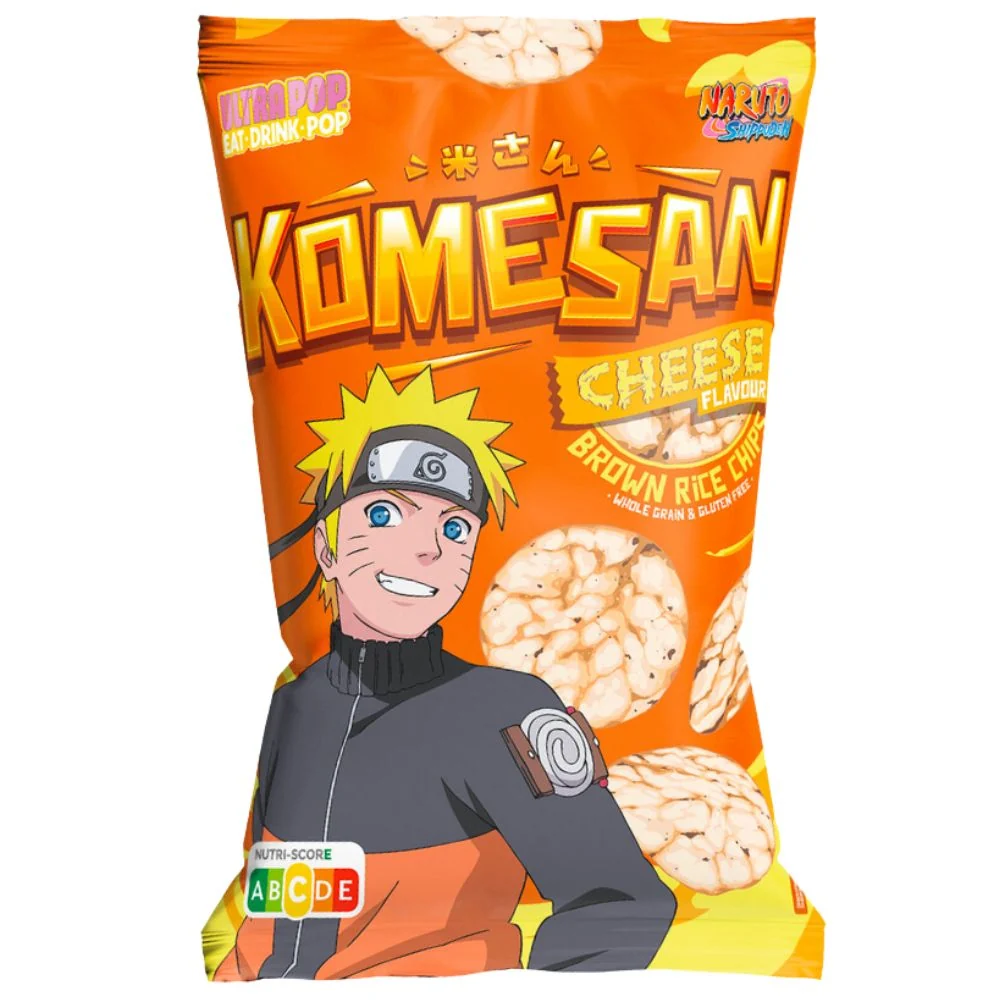Ultra Pop Komesan Cheese Naruto, rižini čips s okusom sira od 60g