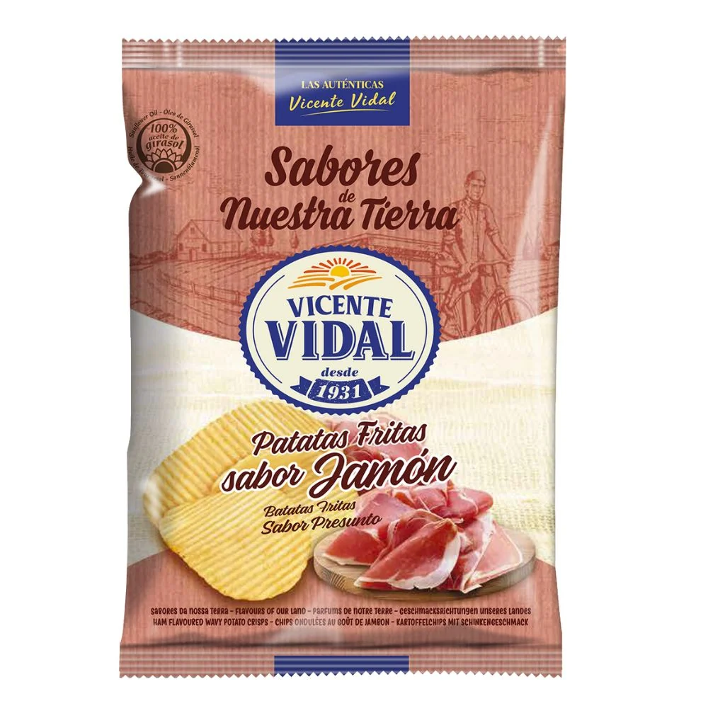 Vicente Vidal Sabores De Nuestra Tierra, čips s okusom pršuta od 30g