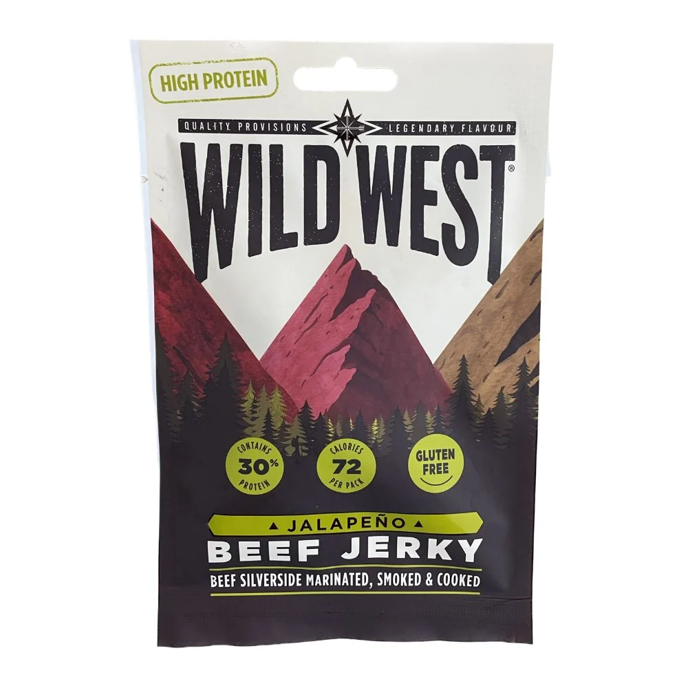 Wild West Jalapeno Beef Jerky, sušeno meso s jalapeno paprikom od 25g