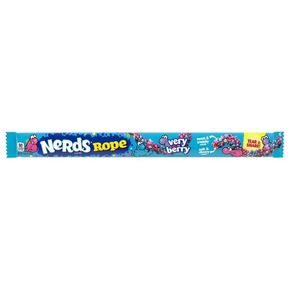 Wonka Nerd Rope Very Berry, bombon od divljih bobica od 26g