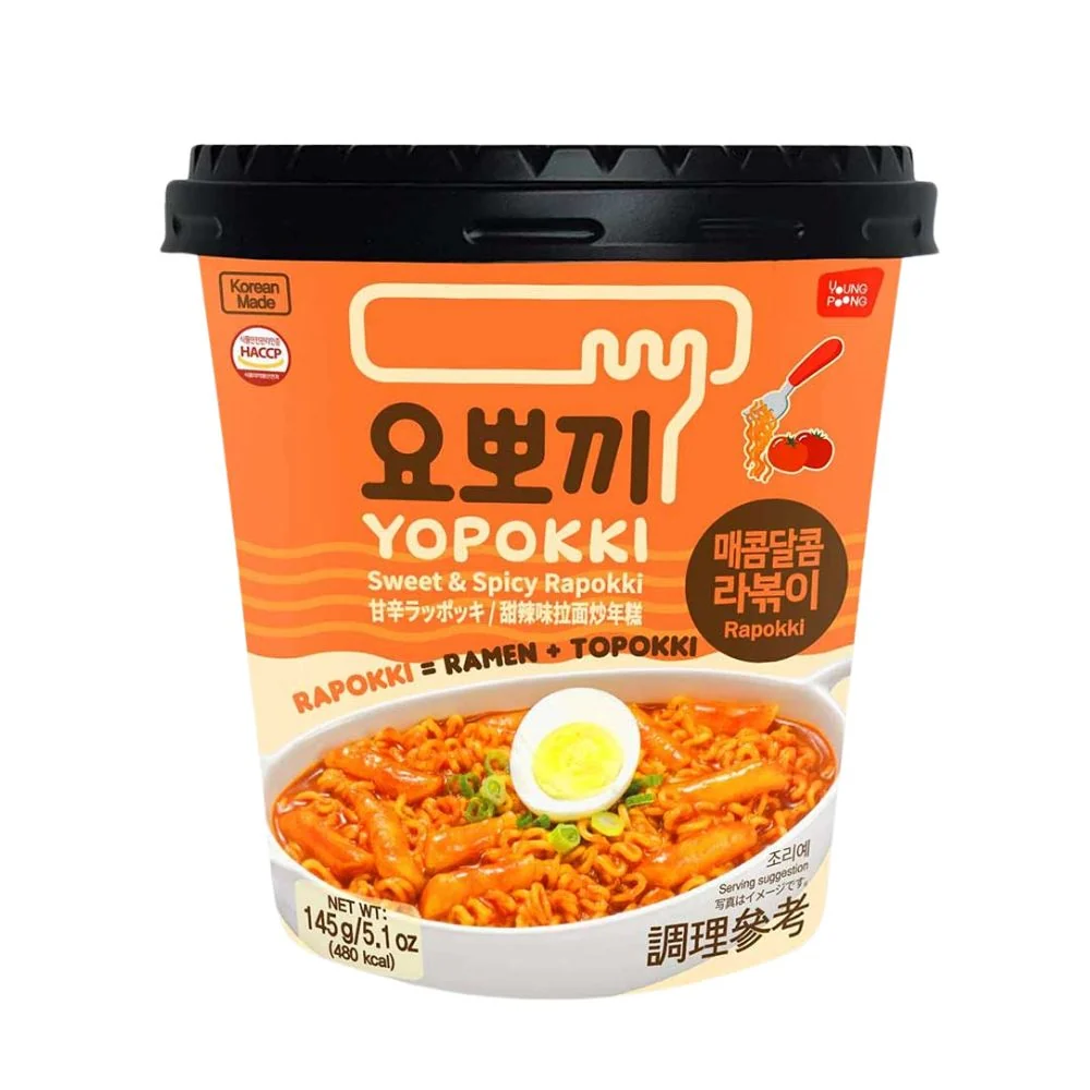 Yopokki Sweet & Spicy, instant špageti slatki i ljuti od 145g