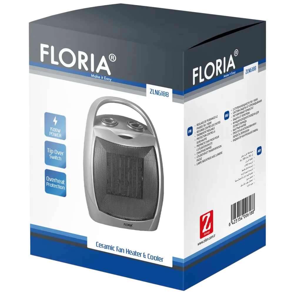 Floria Grijalica sa keramičkim grijačem, 1500 W - ZLN6188