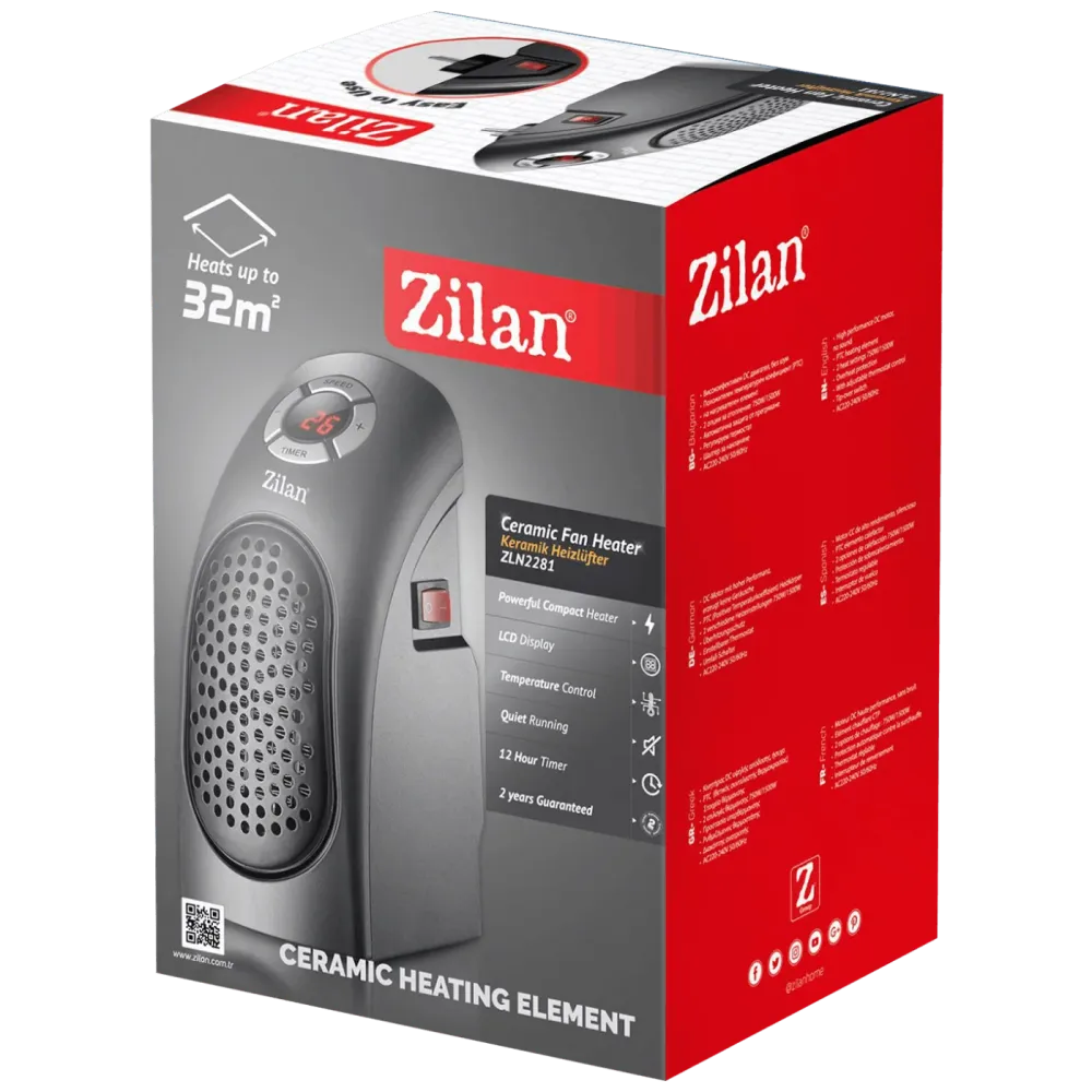 Zilan Grijalica keramička, 400W, timer - ZLN2281