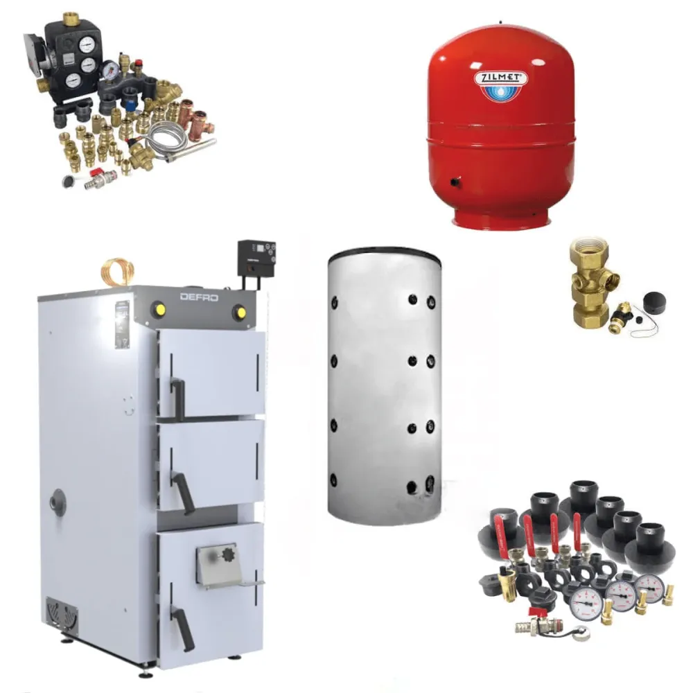 Defro ogrjevno drvo 15 kW plus međuspremnik bez WT-
