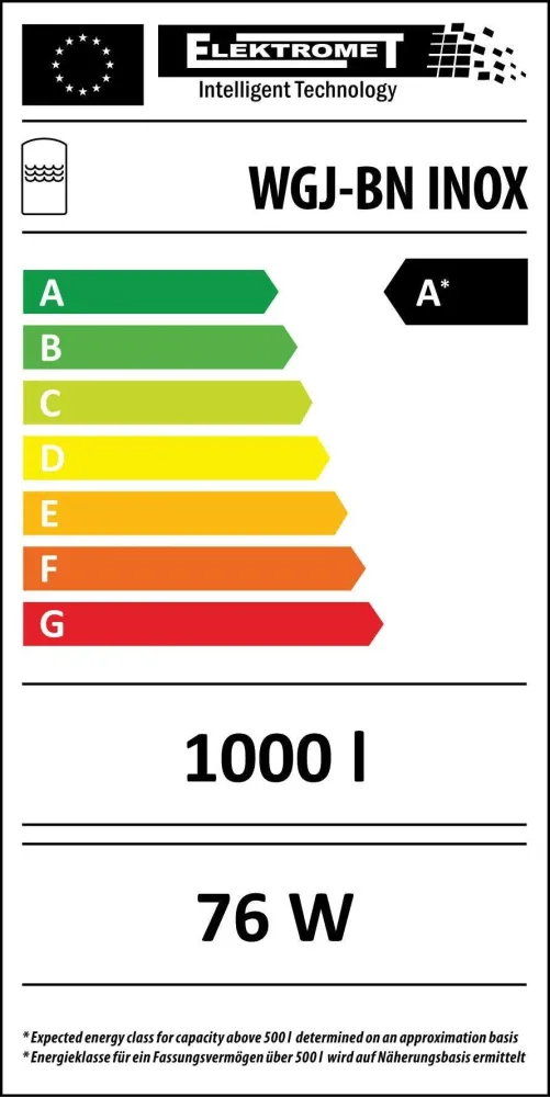 Higijenski spremnik bez solarnog registra s izolacijom