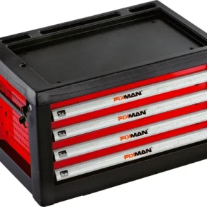 MINI Werkstattschrank, 4-Schubladen, 690×465×400mm 135kg (FIXMAN FX-C1NP4)