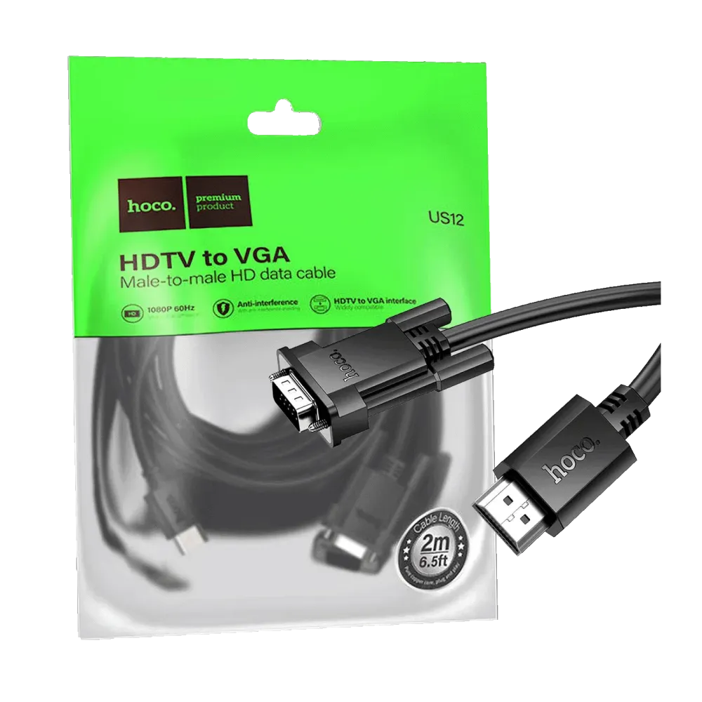 hoco. HDMI na VGA kabl, dužina 2 met. - US12