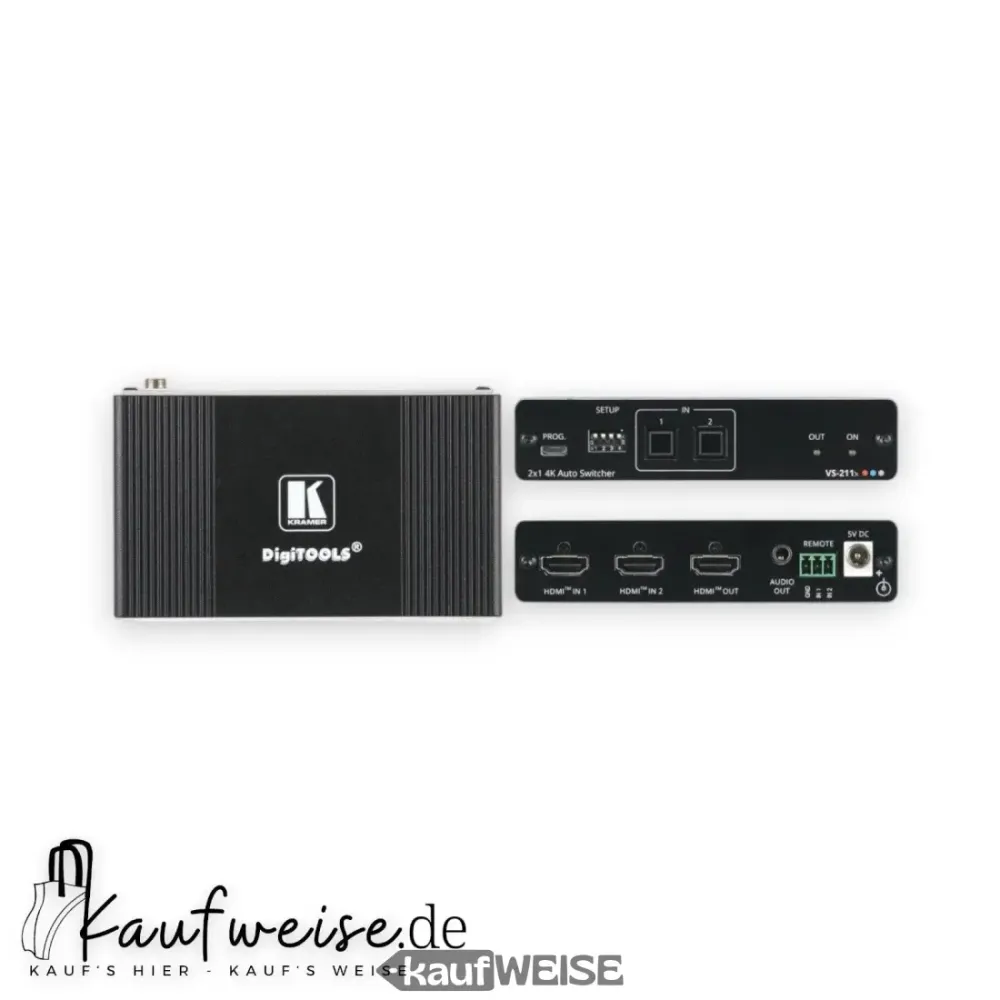 Kramer VS-211x 2x1 HDMI automatski preklopnik | 4K 60Hz (4:4:4) | HDCP 2.2