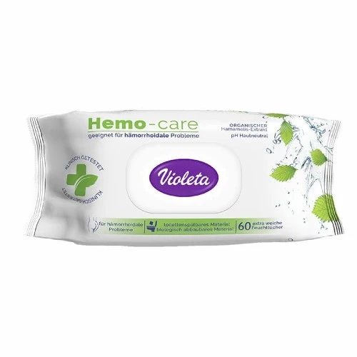 Violeta HemoCare vlažni toaletni papir, 60-1