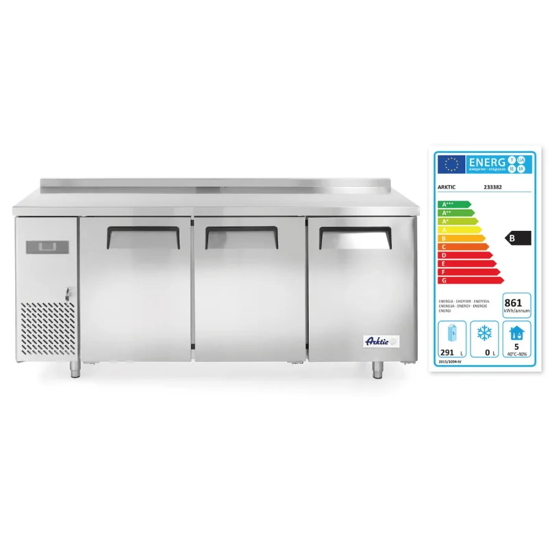 Arktic Kitchen Line hladilni pult s tremi vrati, 390 L, 291 L uporabne prostornine, 230V/270W