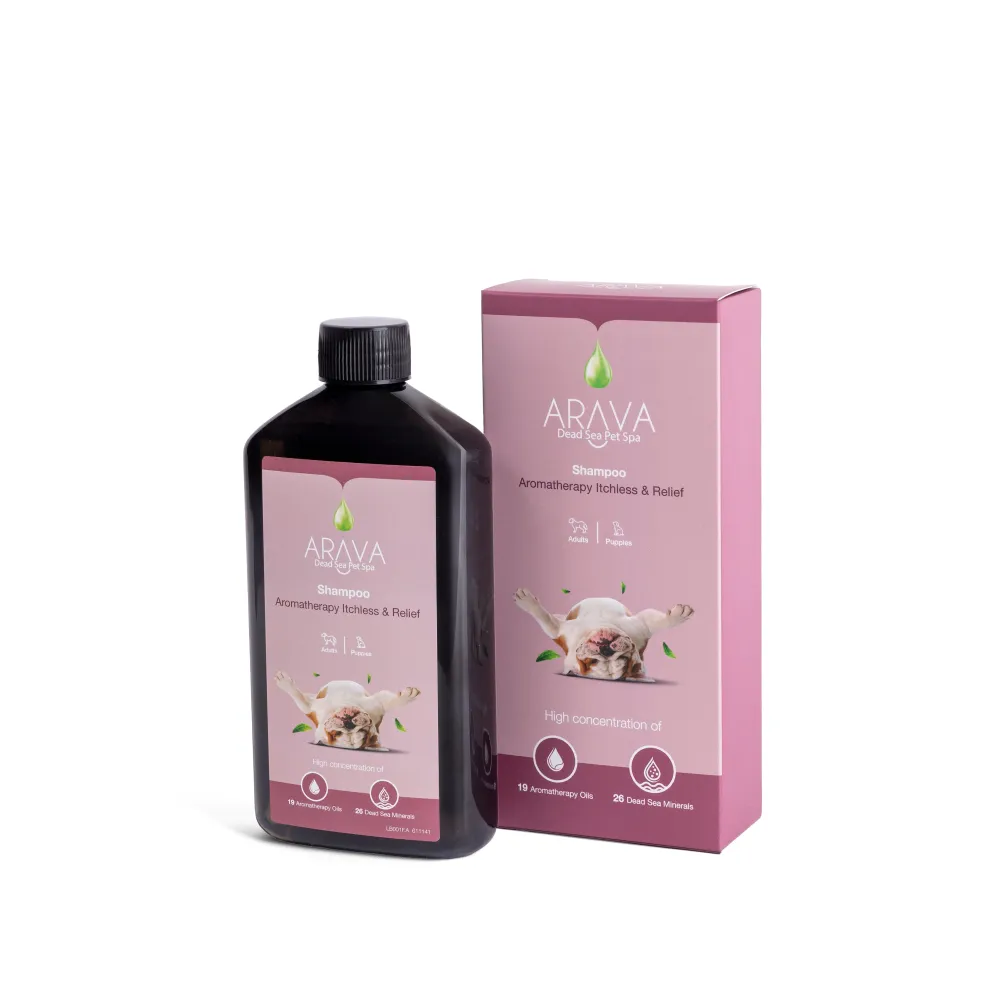 ARAVA Aromatherapy, šampon za pse i štence, za osjetljivu i nadraženu kožu 400ml