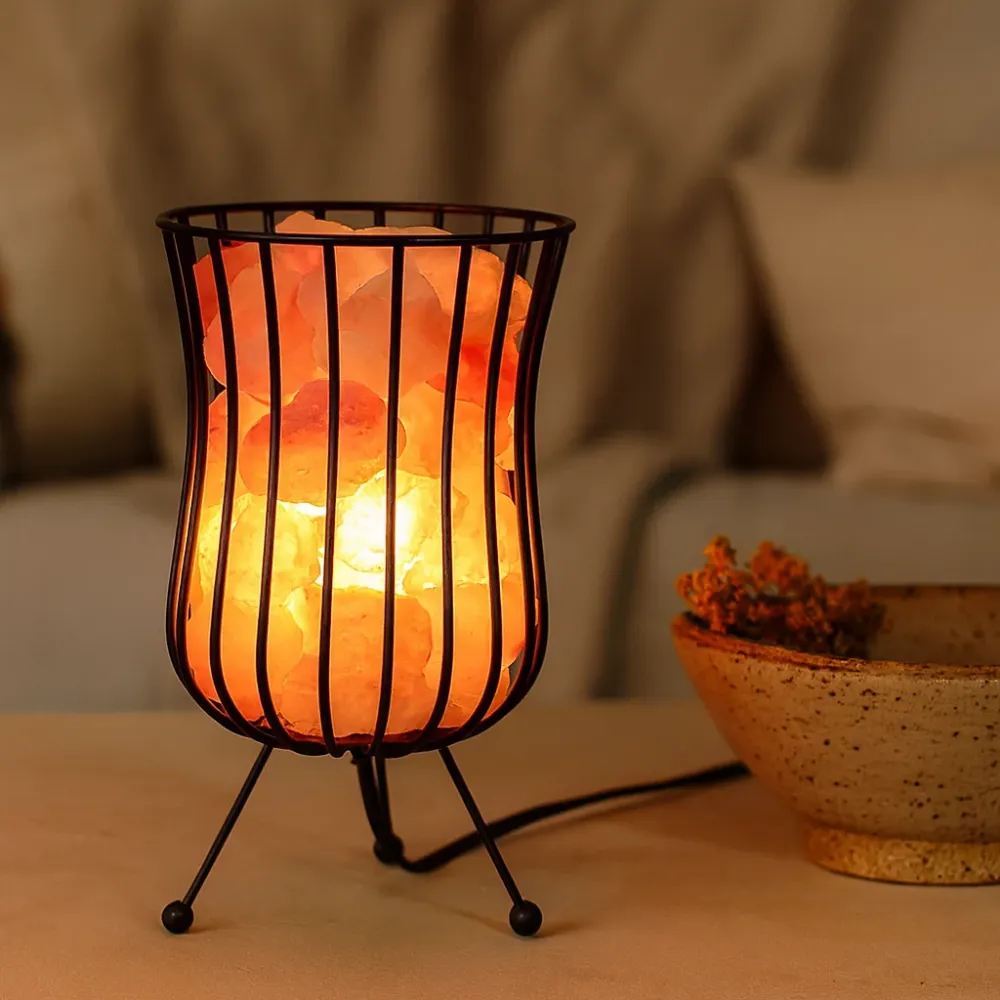 Himalajska ružičasta solna stijena lampa za ugljen 3kg