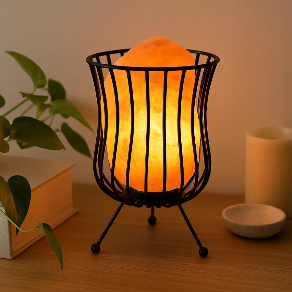 Set željeznog ugljenika za himalajsku solnu lampu s žaruljom