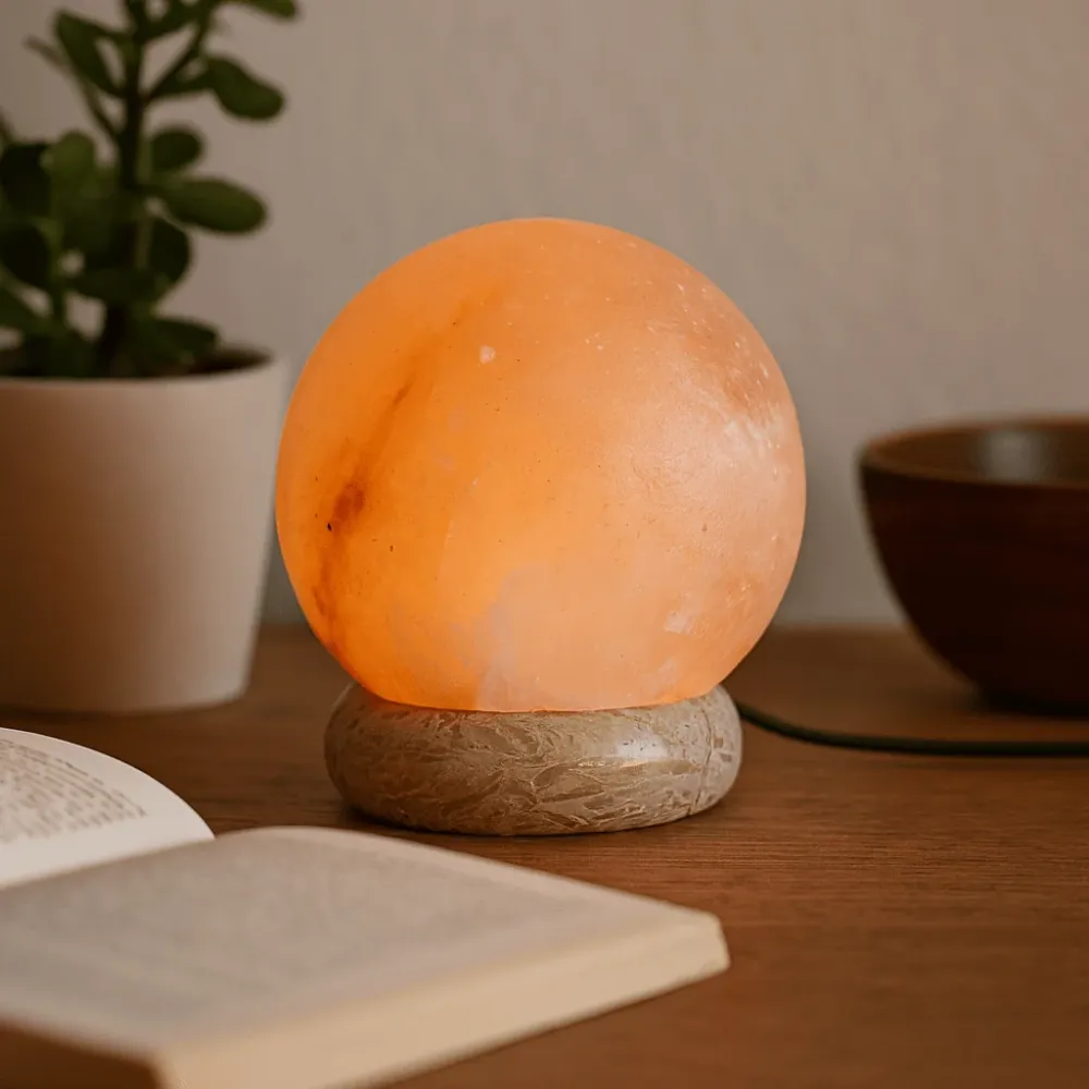 USB kugla himalajske solne lampe, 8 cm