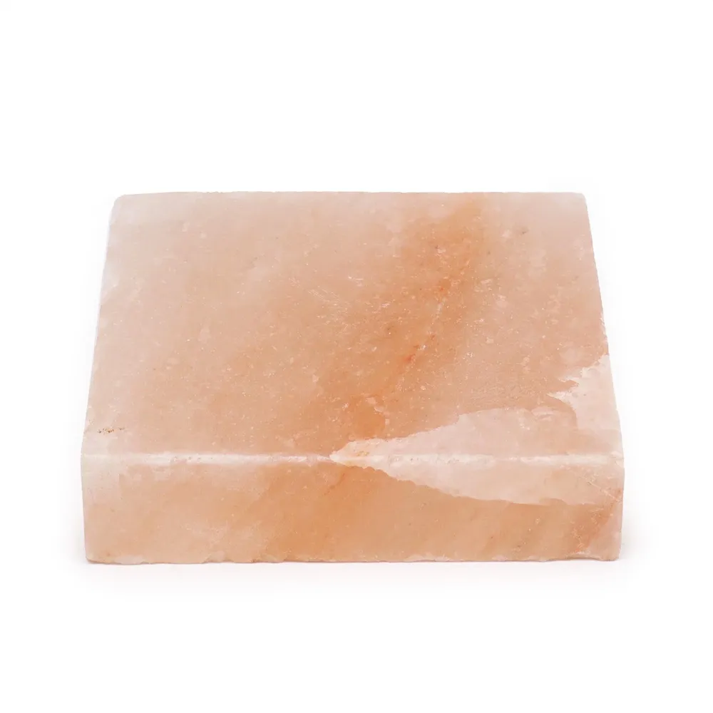 Himalajska solna ploč za kuhanje kvadratna 20x20x5cm