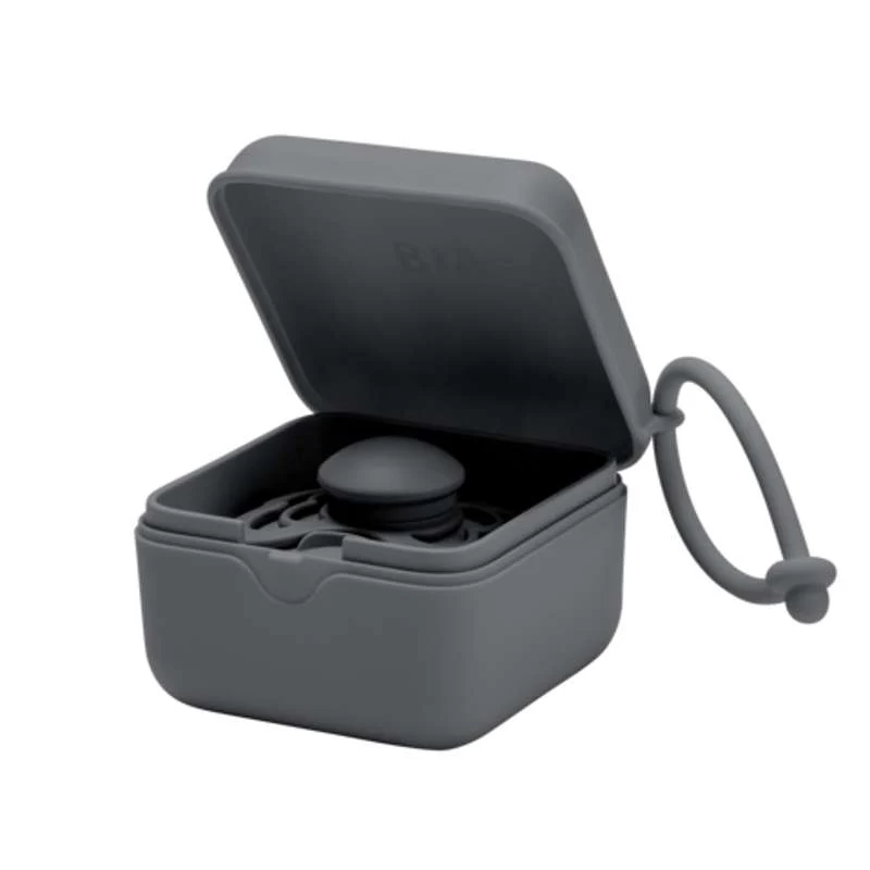 BIBS Accessories Pacifier Box - Sutteboks m. Plads til 3 Sutter - Iron