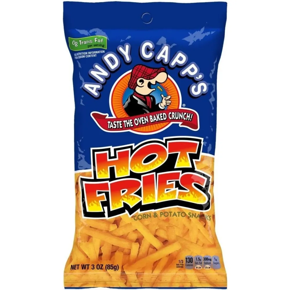 Andy Capp's Hot Fries Big Pack, čips s okusom čilija u maxi pakiranju od 85g