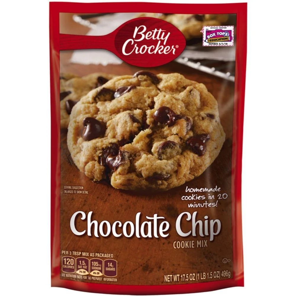 Betty Crocker Cookie Mix Chocolate Chip Maxi, smjesa za kekse s komadićima čokolade od 400g