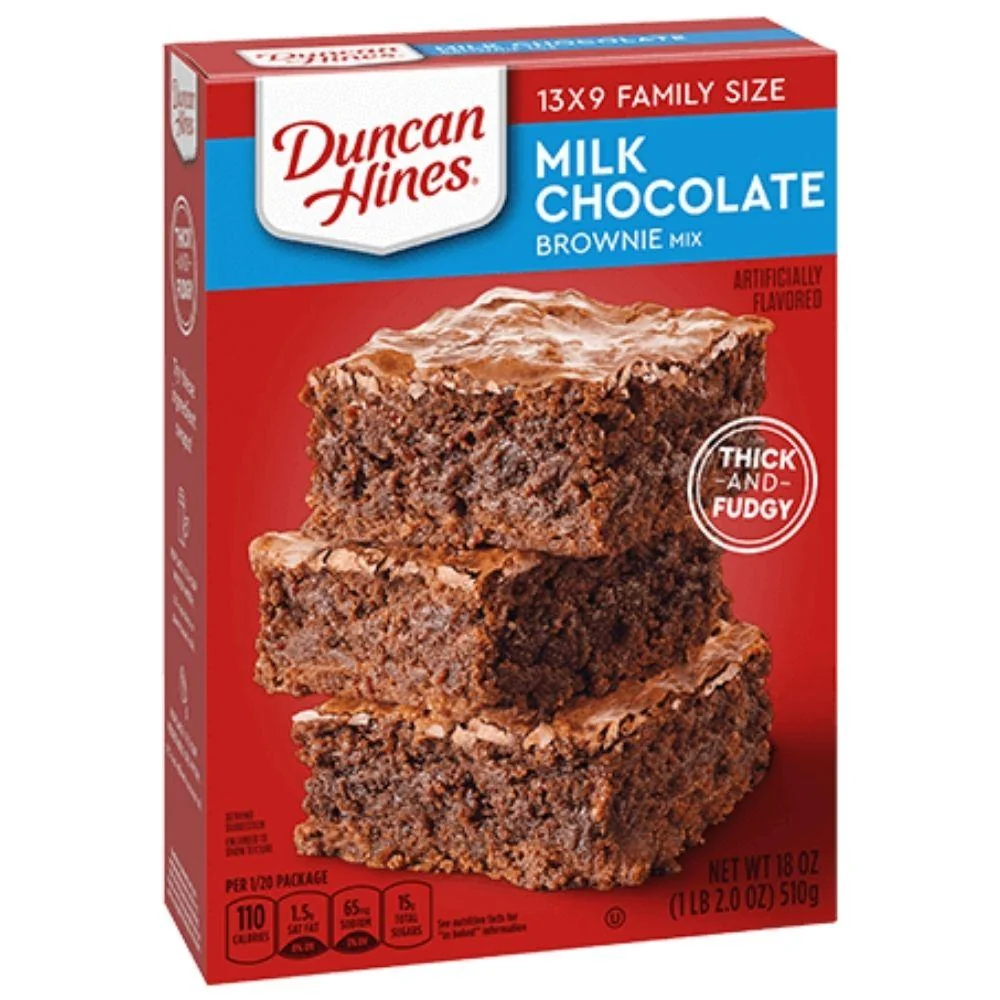 Duncan Hines Milk Chocolate Brownies, smjesa za čokoladne kolače u maxi formatu
