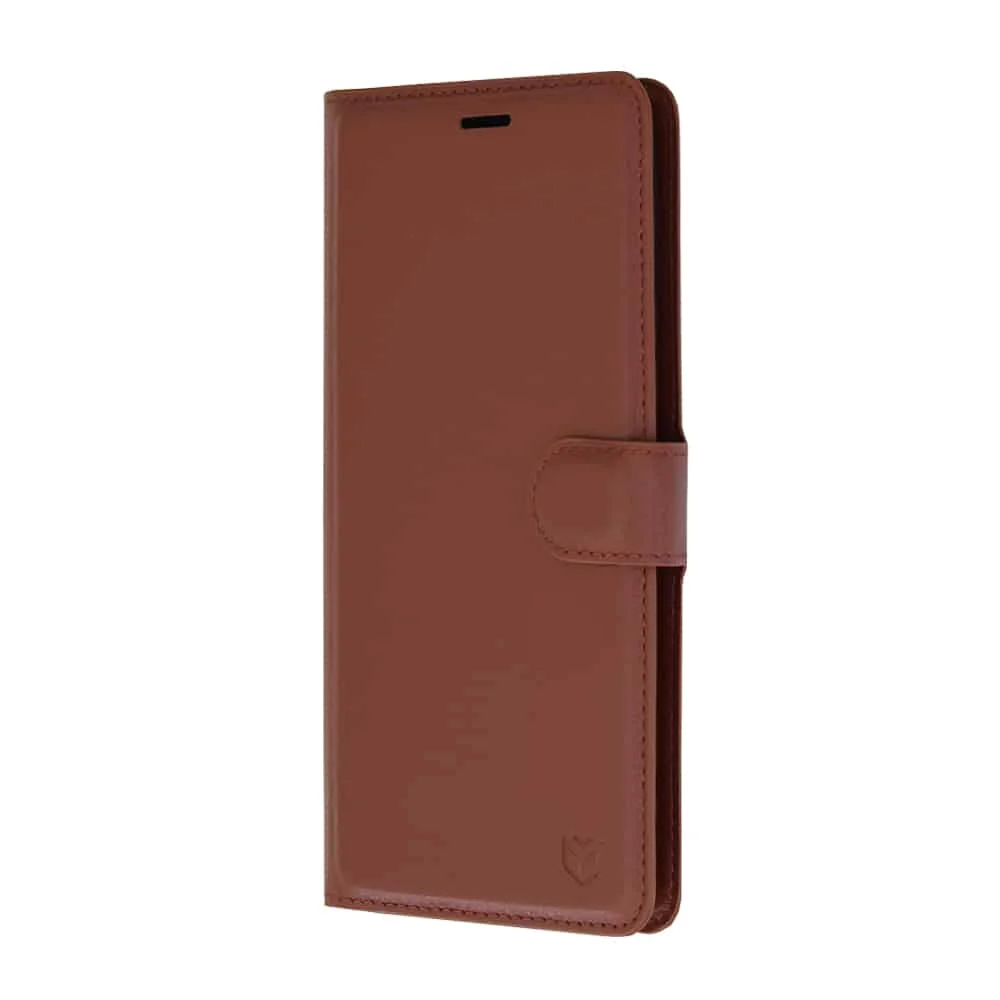 Techsuit Leather Folio preklopna maska za Honor 200 Lite – smeđ